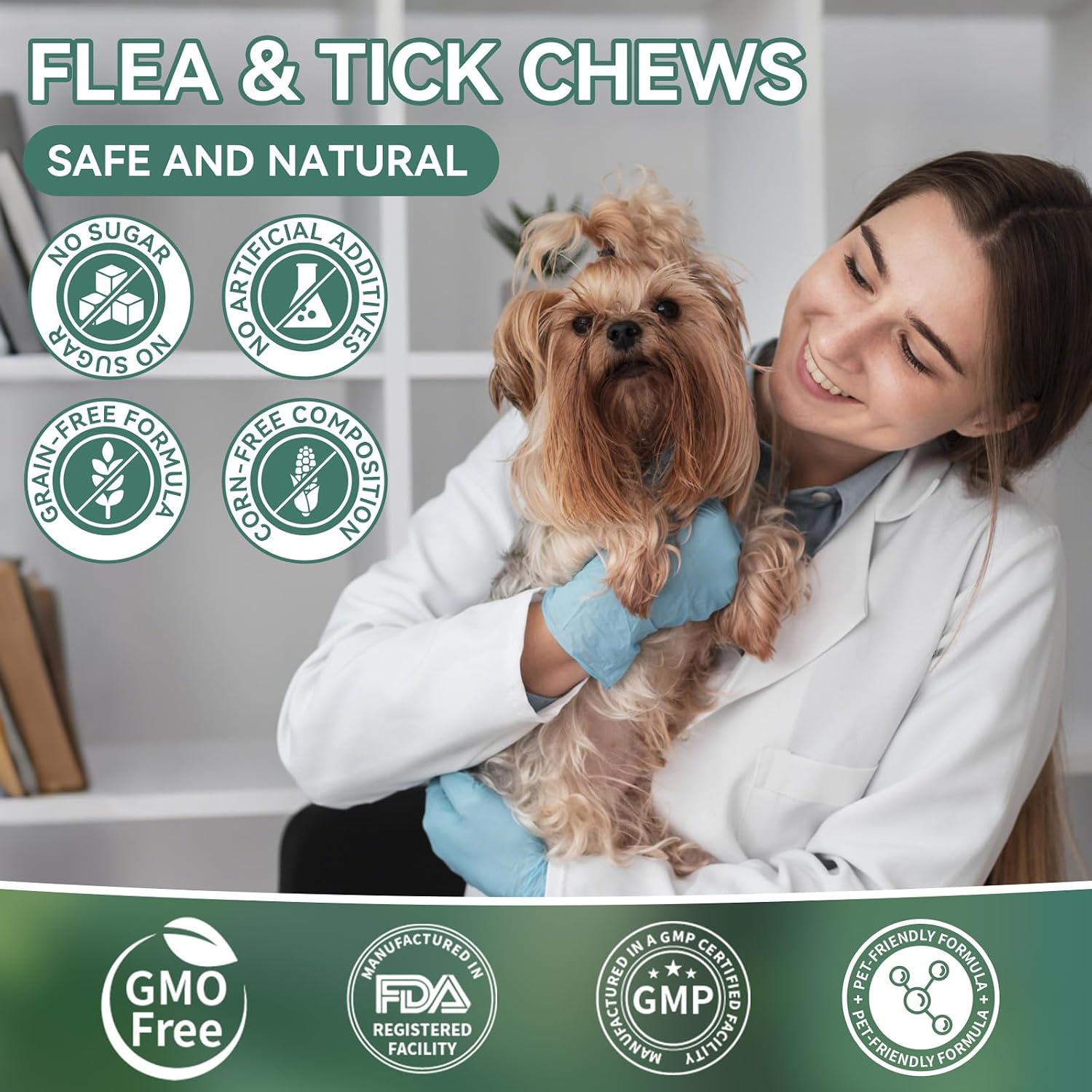 Flea and Tick Prevention for Dogs Chewable, Dog Flea Treatment, 200 Ct - Image 4