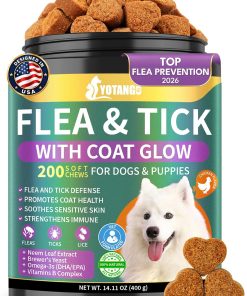 Flea and Tick Prevention for Dogs Chewables, Dog Flea and Tick Treatment - 1