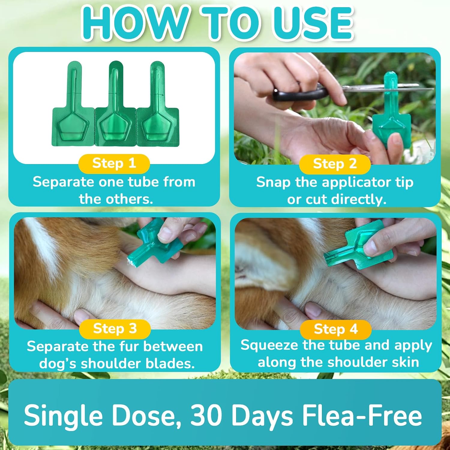 Flea and Tick Prevention for Medium Dogs(23 to 44 lbs), Dog Flea Treatment - Image 4