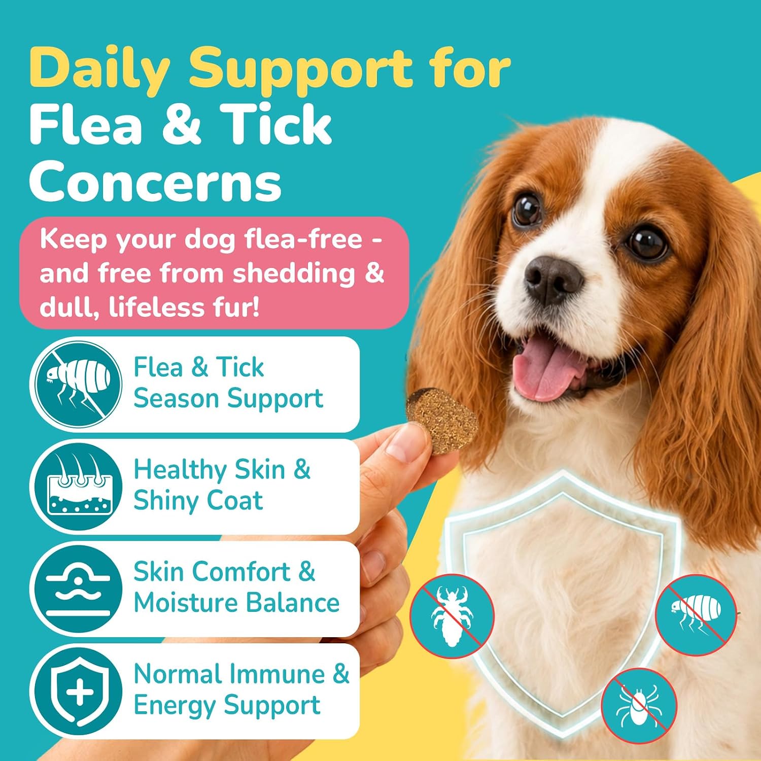 Woyamay Flea and Tick Prevention for Dogs, Soft Chews, Chicken Flavor - Image 8