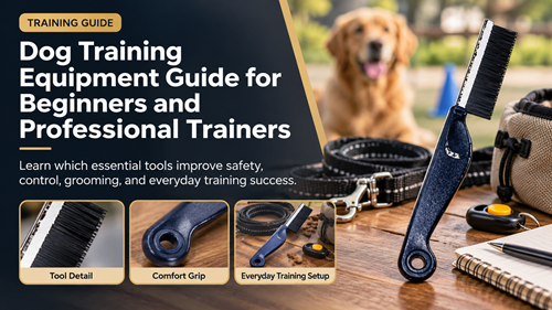 Dog training equipment guide for beginner owners and professional training sessions
